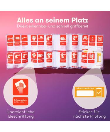 Purahelp Car Bandage Pocket DIN 13164 + Warning Vest - Complete First Aid Set for Cars 2024 - Buy Online on GoSupps.com