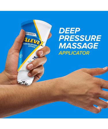 AleveX Pain Relieving Lotion Rollerball 2.5oz - Targeted Relief with Deep Pressure Massage Applicator - Buy Online on GoSupps.com