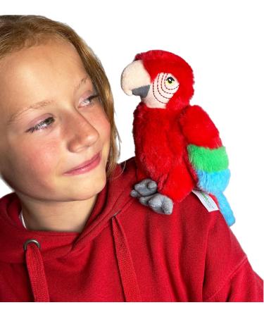 Deluxe Paws Plush Eco Toy - 100% Recycled, Cuddly Soft (Parrot) - Buy Online on GoSupps.com