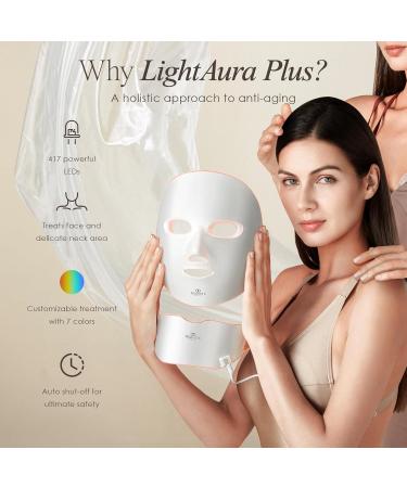 Project E Beauty Photon Skin Rejuvenation Face & Neck Mask | Wireless LED Photon Therapy 7 Color Light Treatment Anti Aging Wrinkles Facial Beauty Skin Care Mask - Buy Online on GoSupps.com