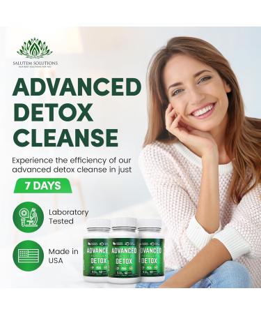 Advanced Detox Cleanse - Natural Detox & Cleanse Supplement with Milk Thistle & Licorice - 126 Capsules - 3 Pack for Men & Women - International Shipping Available - Buy Online on GoSupps.com