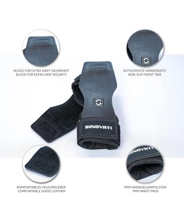 Sinovati Strength Training Lifting Straps | CrossFit Grips & 7mm Wrist Pad | Ultimate Fitness Aid for Bodybuilding & Sports - Buy Online on GoSupps.com