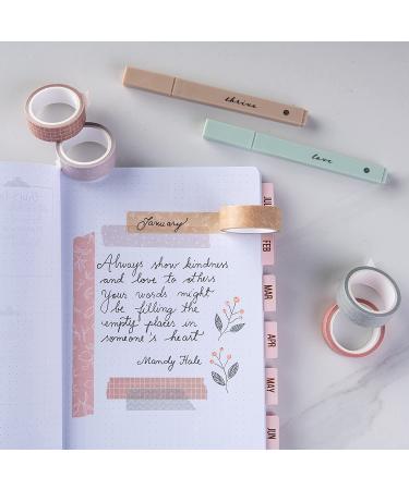 DIVERSEBEE Pastel Washi Tape Set - 5 Rolls Decorative Craft Tape for Scrapbooking, Journaling & Gift Wrapping (Forest) - Buy Online on GoSupps.com