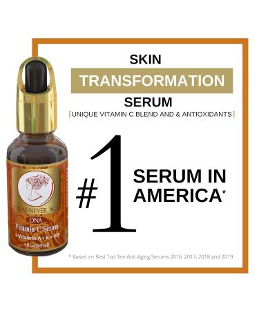 Vitamin C Anti-Aging Serum with Hyaluronic Acid - Organic Vegan & Cruelty-Free - Plumps & Renews Skin - 1 Fl. Oz - Buy Online on GoSupps.com