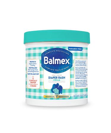 Balmex Complete Protection Baby Diaper Rash Cream with Zinc Oxide + Soothing Botanicals, 16 Ounce