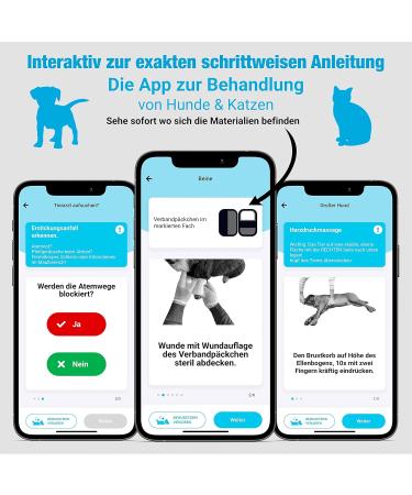 First Aid Kit for Dogs & Cats with Smart App | PocDoc Pet Connect Emergency Care Guide - Buy Online on GoSupps.com