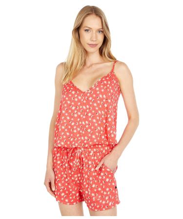 Hurley Naturals V-Neck Tee M Cayenne Ditsy