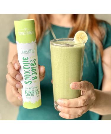 Smoothie Bombs Blender Boosters -Super Greens Mix  Matcha  Spirulina Organic Superfoods ingredients  Gluten-Free  Vegan  5 Bombs Per Tube - Buy Online on GoSupps.com