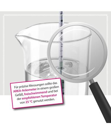 High-Precision Arka Ar ometer with Thermometer | Laboratory Quality Density Knife for Seawater Aquariums (1.018-1.028) - Buy Online on GoSupps.com