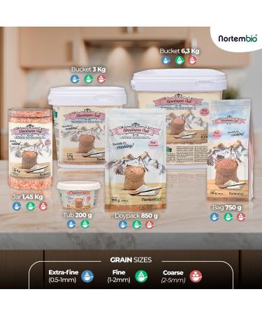  Nortembio Nortembio Pink Himalayan Salt 4 x 200g. Extra fine grain (0.5-1 mm). 100% natural salt rich in minerals. Healthy cooking. Unrefined. No preservatives. Made in Punjab Pakistan. - Buy Online on GoSupps.com