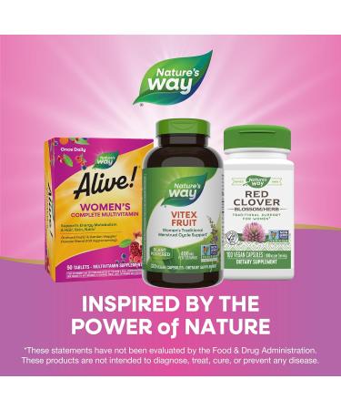 Nature's Way Vitex Fruit 400 mg | 320 Vegan Capsules for Hormonal Balance - Buy Online on GoSupps.com