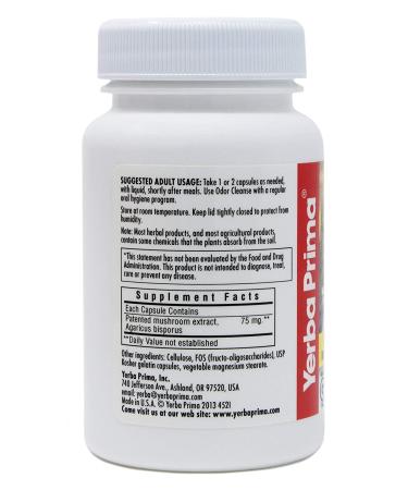 Yerba Prima Odor Cleanse Capsules - Natural Fresh Breath Support - Buy Online on GoSupps.com