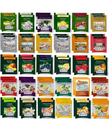 Ahmad Tea - Favorite Tea Bags Sampler Assortment Box - 60 Count - Variety Tea Bags in Gift Box - Gift for Family, Friends, Coworkers - English Breakfast, English Afternoon, Green - Buy Online on GoSupps.com