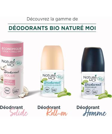 Natur Moi - Solid deodorant - 24h effectiveness - Women's deodorant with coconut oil and organic shea butter - Neroli fragrance - 100% natural origin - 30 g - Made in France - Buy Online on GoSupps.com