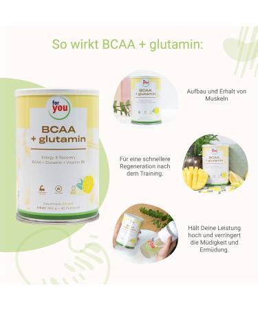 BCAA + Glutamine Energy & Recovery Powder | 40 Portions High-Purity Amino Acids | Workout Booster (Lemon) | Sports Nutrition - Buy Online on GoSupps.com