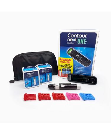 The CONTOUR NEXT ONE Blood Glucose Monitoring System All-in-One Kit for Diabetes