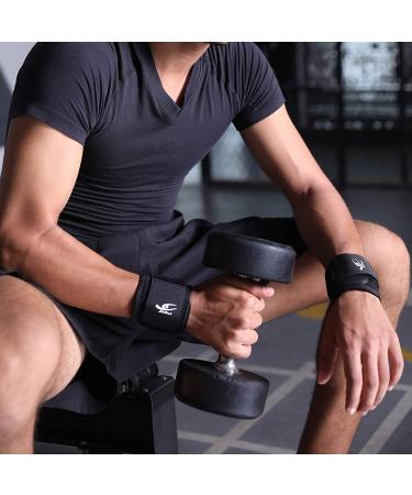 HiRui 2-Pack Wrist Compression Strap & Brace for Fitness Support - Buy Online on GoSupps.com