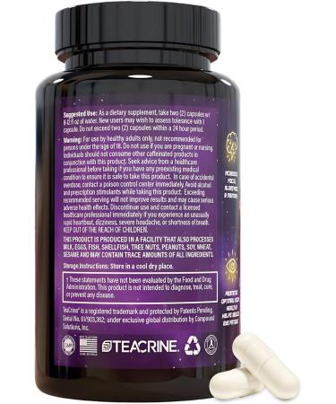 Space Dust - All-Natural Nootropic for Focus & Energy | 60 Capsules | Boost Memory Motivation & Cognitive Function with Teacrine Caffeine & Amino Acids | International Shipping Available - Buy Online on GoSupps.com