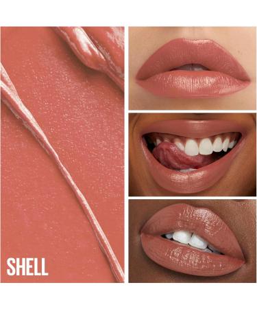 Maybelline New York - Satin & Pigmented Lipstick - Enriched with Cocoa Butter - 86% Naturally-derived Ingredients - Vegan Formula - Butter Cream Green Edition - Shade: Shell (13) - Buy Online on GoSupps.com