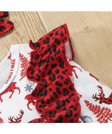 Loalirando Baby Christmas Romper Jumpsuit 3-6 Months - Reindeer Design | Xmas Outfit for Newborns and Toddlers - Buy Online on GoSupps.com
