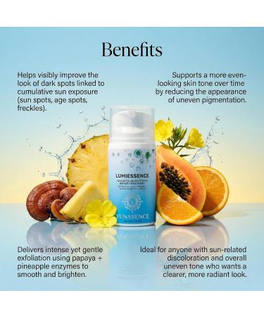 Yunasence LUMIESSENCE Advanced Brightening Repair Treatment 2oz. For Glowing Even and Illuminated Skin. - Buy Online on GoSupps.com