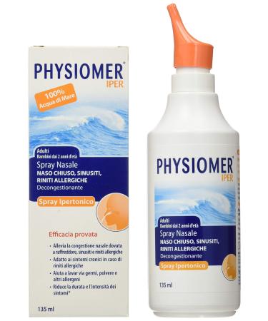 Nasal Spray Physiomer Csr Nasal Spray Hypertonic Pack of 135 ml