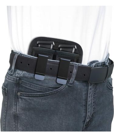 Universal Double Magazine Pouch for 9mm .40 .45 .380 .357 | IWB Concealed Carry Mag Holster | Fits Glock, 1911, S&W M&P | 1 Pack - Buy Online on GoSupps.com