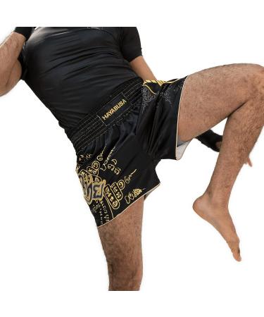 Hayabusa Falcon Muay Thai Shorts - Small Black | Premium Quality - Buy Online on GoSupps.com