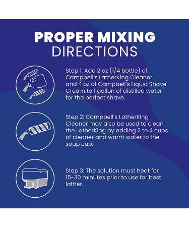 Campbell's LatherKing Machine Cleaner Solution - 8 oz | Professional Shaving Supplies - Buy Online on GoSupps.com