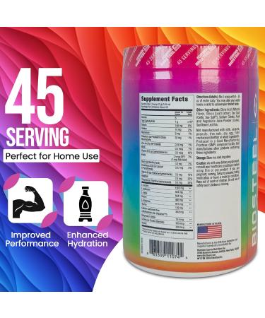Buy BioSteel Sugar Free Electrolytes Powder Mix - 45 Servings Rainbow Twist | Zero Sugar Electrolyte Drink for Gym & Sports - International Shipping Available - Buy Online on GoSupps.com