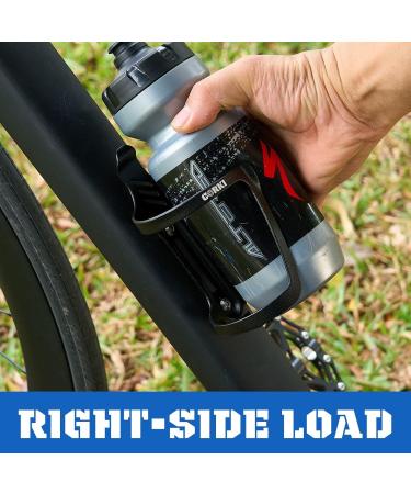 Corki Cycles Bike Bottle Holder - Right & Left Slide-Entry for Racing MTB & E-Bikes - Aluminum Black 2-Pack - Buy Online on GoSupps.com