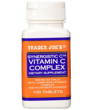 Trader Joe's Synergistic C Vitamin C Complex 500 Mg with Lemon and Rutin Bioflavonoids 100 Tablets - Buy Online on GoSupps.com