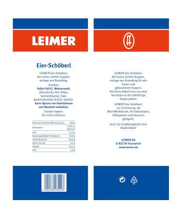 Leimer Eier-Sch berl 500g - Authentic German Egg Noodles for International Shipping - Buy Online on GoSupps.com