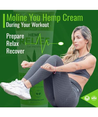 Moline You Hemp Cream for Joint & Muscle Discomfort - Hemp Oil Extract, Arnica, Menthol - 7.6 Oz - Buy Online on GoSupps.com