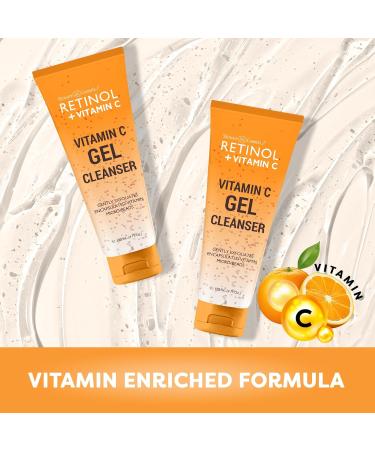 LIVAURA Retinol + Vitamin C Cleanser Face Wash Brightens and Reduces Signs of Aging Fine Lines and Uneven Texture 4 Oz - Buy Online on GoSupps.com