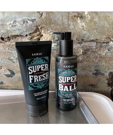 Super Ball Wash for Men - Korean Body Wash with Cooling Menthol for Odor Protection and Moisture Absorption - Buy Online on GoSupps.com