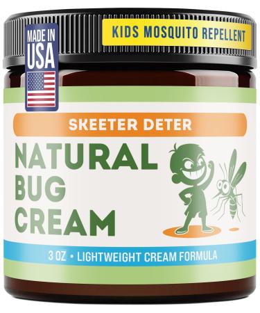 Magnum Solace Natural Bug Cream - No Spray Formula Made with Plant Essential Oils Safe for Kids 3 Fl Oz (Pack of 1)
