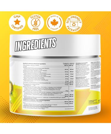 Shop Sante Pre Workout Plus Stim-Free Caffeine-Free EAA/BCAA with L-Arginine Acetyl-L-Carnitine & L- Citruline Amino Acid Supplement 50 Servings Pineapple - Buy Online on GoSupps.com