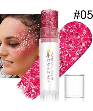  demaxiyad Glitter Face Gel | 6 Colors of Sparkling Gel Paint | Hair Glitter - For Concerts Parties Clubbing Halloween Carnival Christmas and Themes - Buy Online on GoSupps.com