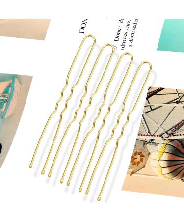 200pcs Gold U-Shaped Hair Pins for Buns | Bobby Pins for Thick Hair | Wedding Hair Accessories with Storage Box - Buy Online on GoSupps.com