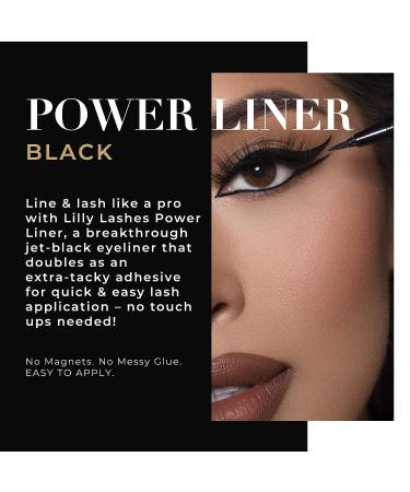 Lilly Lashes Power Liner - Black | 2-in-1 Waterproof Eyeliner & Lash Adhesive - Buy Online on GoSupps.com