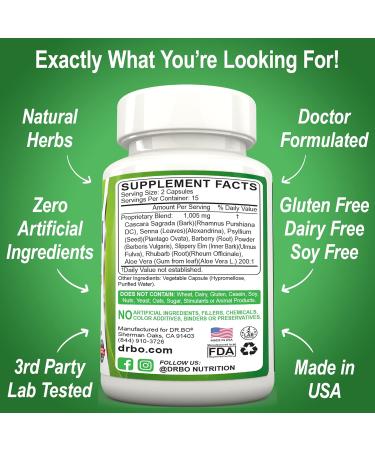 Colon Cleanse Detox Capsules for Intestinal Bloating & Digestive Cleansing - Constipation Relief Supplement for Gut Health - Herbal Flush - Buy Online on GoSupps.com