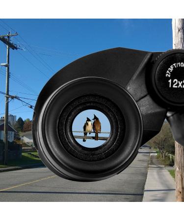 Occer 12x25 Compact Waterproof Binoculars for Adults & Kids - Clear Low Light Vision, Large Eyepiece, High Power, Easy Focus - Ideal for Bird Watching, Hunting, Travel - Black - Buy Online on GoSupps.com