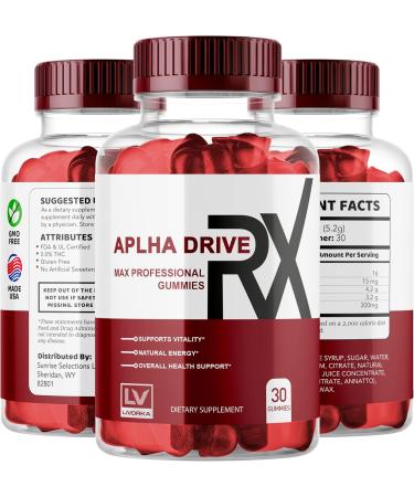 Buy 2 Pack Alpha DriveRX Gummies - Advanced Formula 60 Gummies for 2 Months - International Shipping Available - Buy Online on GoSupps.com