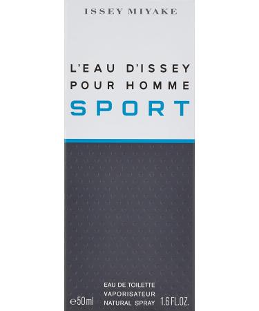 Issey Miyake L'eau D'issey Pour Homme Sport Eau de Toilette Spray for Men 1.6 Ounce 1.6 Fl Oz (Pack of 1) - Buy Online on GoSupps.com
