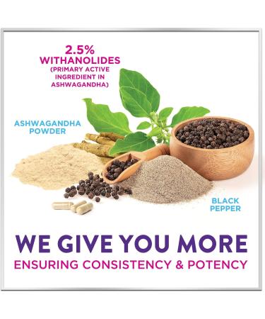 Ashwagandha Supplements 2100mg - Max Absorption with Black Pepper Extract Extra Strength Ashwagandha Capsules with 100% Plant Powder & Root Extract Non-GMO Bottled in USA - 60 Vegetarian Capsules 60 Count (Pack of 1) - Buy Online on GoSupps.com