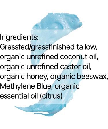 AzulBotanicals Methylene Blue infused Whipped Grass fed/finished Tallow Balm 3.4 OZ 1.7 OZ and GHK-Cu with Methylene Blue 3.4 OZ 1.7 OZ (Methylene Blue 3.4 Ounce) - Buy Online on GoSupps.com