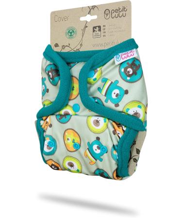 Petit Lulu Size 2 Powy Overpants (5-16kg) | Washable & Waterproof Baby Diaper Pants | Pint Buttons | One Size Fleet Diapers | Made in EU - Buy Online on GoSupps.com
