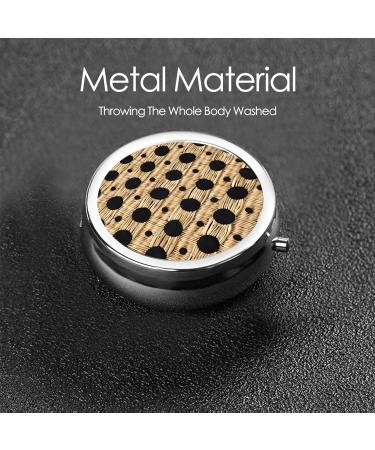 Portable Wicker Woven Mini Round Pill Box - 3 Compartment Travel Pill Organizer for Home & Office Use - Buy Online on GoSupps.com