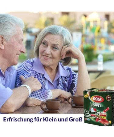 Koza Rosehip Instant Beverage Powder Sticks - 50 Pack | Hot & Cold Drink Mix | Turkish Tea & Iced Tea Powder | Premium Fruit Tea - Buy Online on GoSupps.com